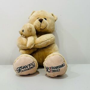 WFG Foundation Charitable trust Brown Plush‎ Bear and baby
